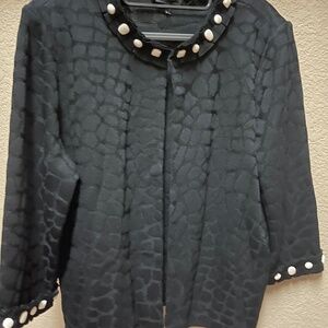 Ming Wang black classic Jacket